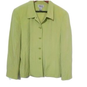 Style & Co.,Silky Soft Lime Lined Blazer, Size 16